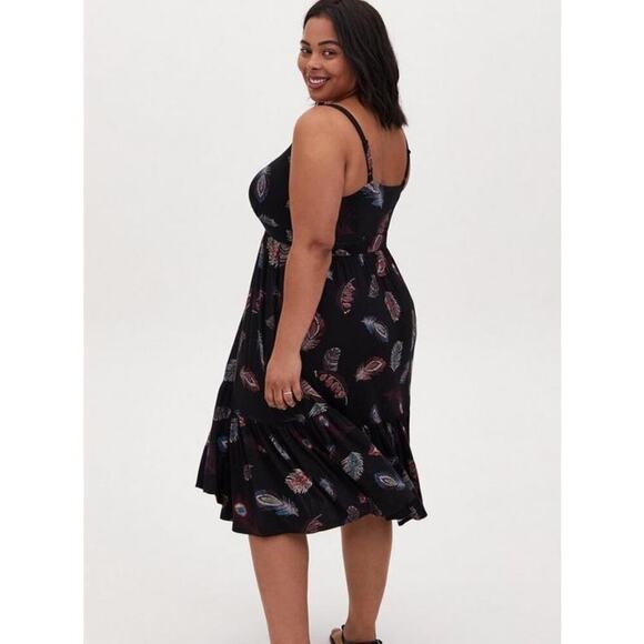 NWT Midi Super Soft Tiered Dress Size 0‎ - Picture 2 of 10